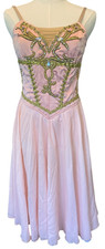 Professional Pink Gold Silver Chiffon Ballet Dress Costume for the Talisman