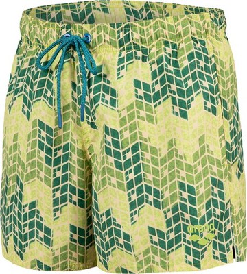Arena Herren Badeshorts Beach, Men'S Beach Short Allover, Grün Multi, M