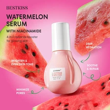 Watermelon Glow Niacinamide Serum Drops Hydrating Plumping Face Brightening Glow