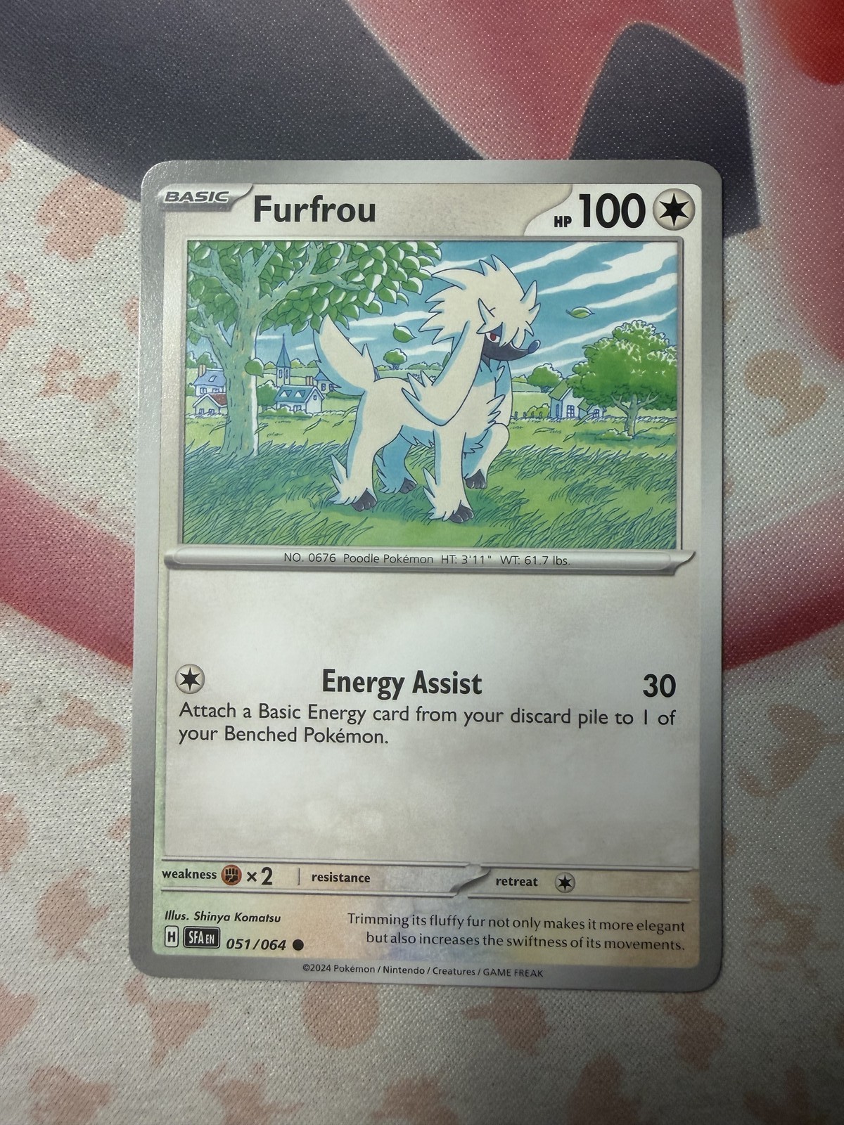 Furfrou Common SV: Shrouded Fable 051/064 NM English