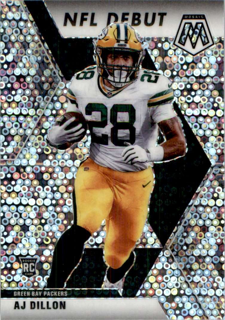 AJ Dillon 2020 Panini NFL Prizm Mosaic NFL Debut Disco Prizm #279