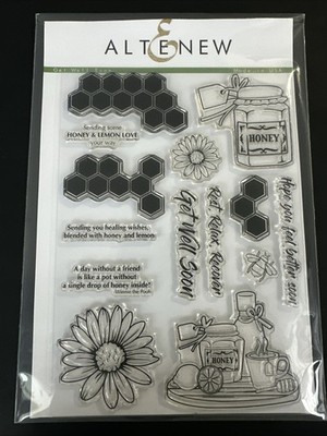 Altenew Sending Some Honey Your Way. get Well Soon Honey - Stamp Set Large