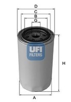 ÖLfilter UFI 23.231.00 Anschraubfilter M 20 X 1,5 FüR Mitsubishi Lancer 3 Galant