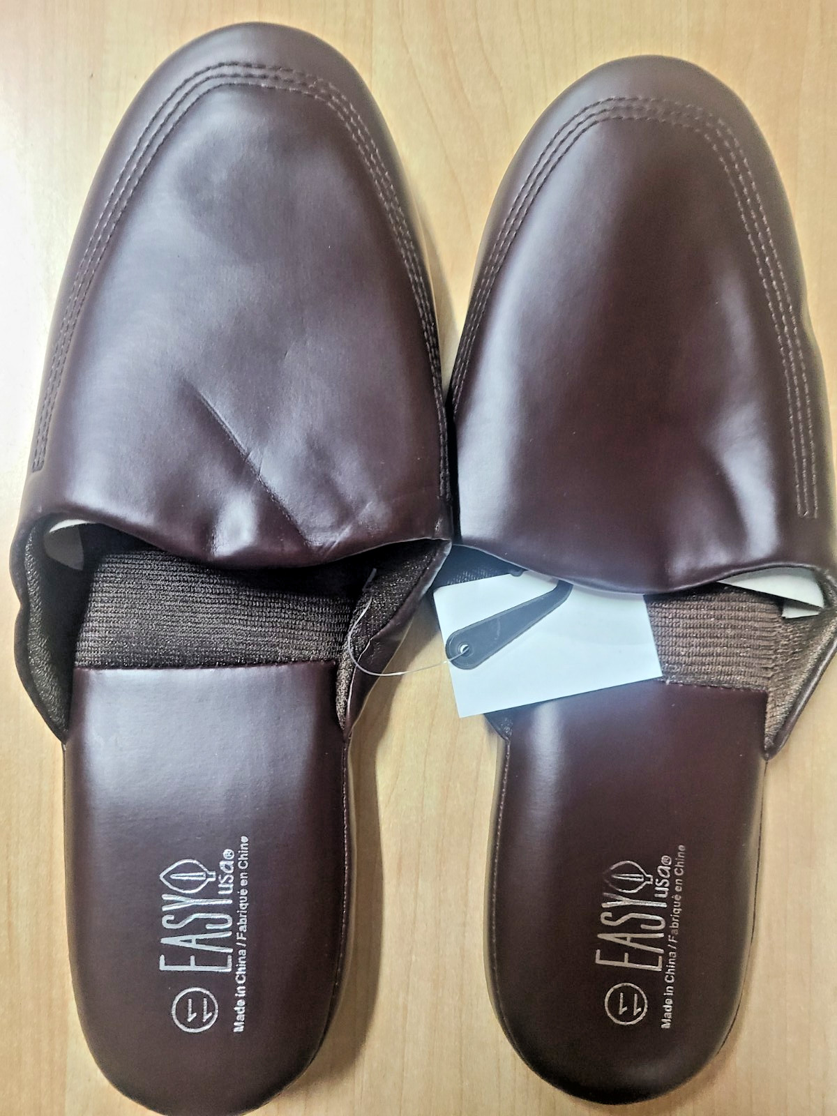 NEW MENS COMFORTABLE FAUX LEATHER SLIPPERS 4 COLORS SIZES  7 TO 11