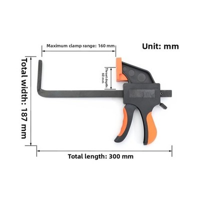 Schnellspannschiene Klemme F Clip Adapter für Werkstatt Einsatz rutschfest Tpr