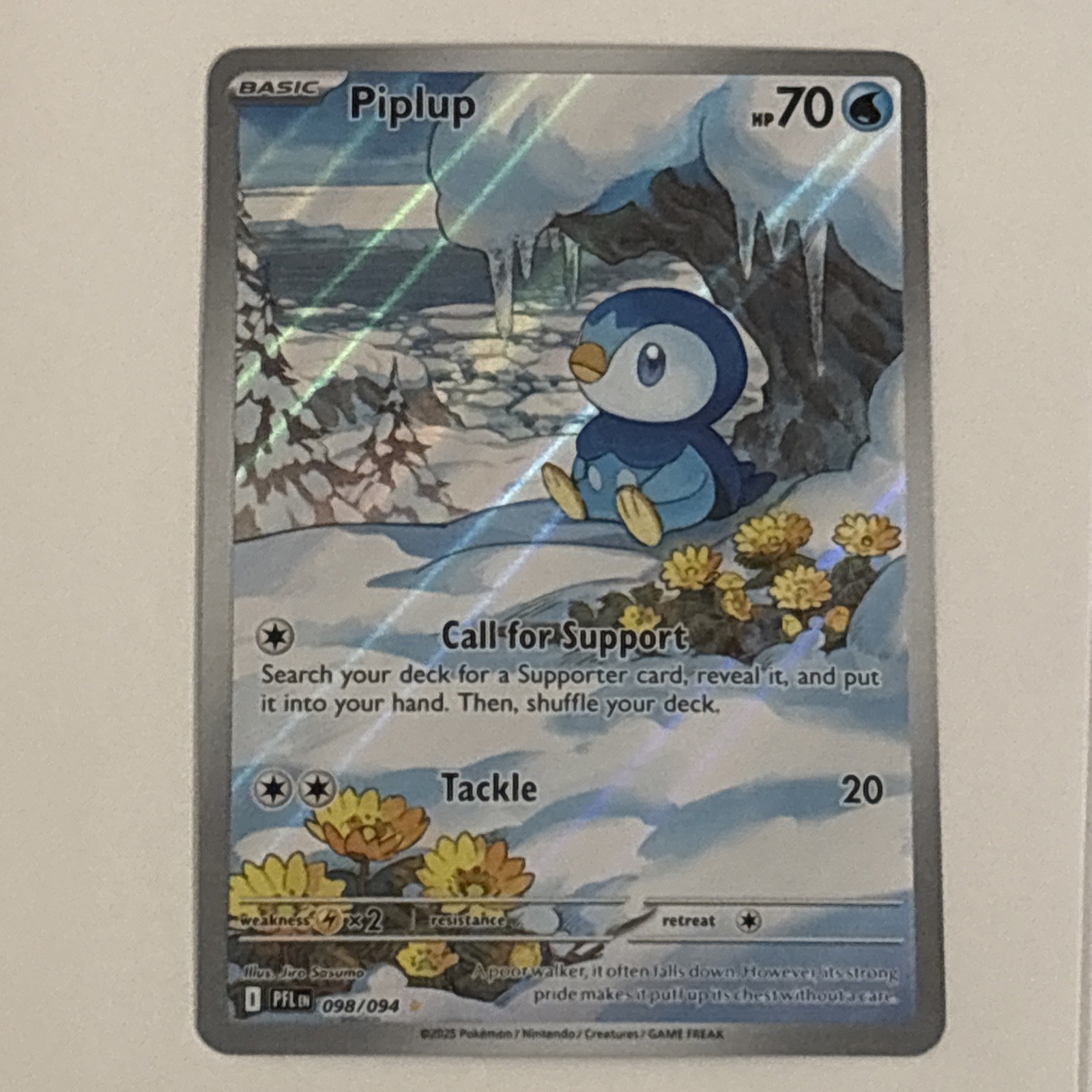 Piplup 098/094 Me02: Phantasmal Flames Holo Pokemon TCG NM/MINT