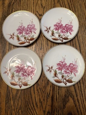Aladdin Fine China 4 B&B Dessert Plates ALA14  1946-52 Occupied Japan