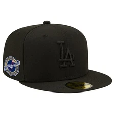 Men's New Era Black Los Angeles Dodgers 2024/25 Back to Back Champions Circle
