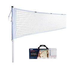 Franklin Sports Steel Volley Net System - Set sportivo per prato con pali e NeT-OB