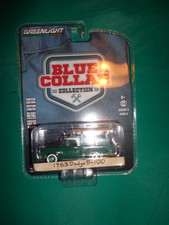 Greenlight Blue Collar Collection Green 1963 Dodge D-100 Pick-up w/Ladder 1:64