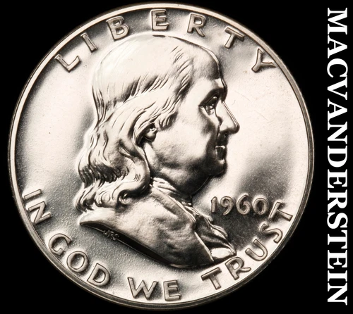 1960 Franklin Half Dollar- Silver- Choice Gem Proof Luster No Reserve #J3146