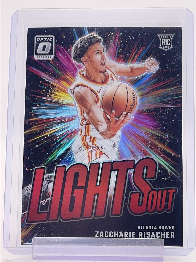 ZACCHARIE RISACHER 2024-25 DONRUSS OPTIC LIGHTS OUT ROOKIE RED RC /99 Q4407