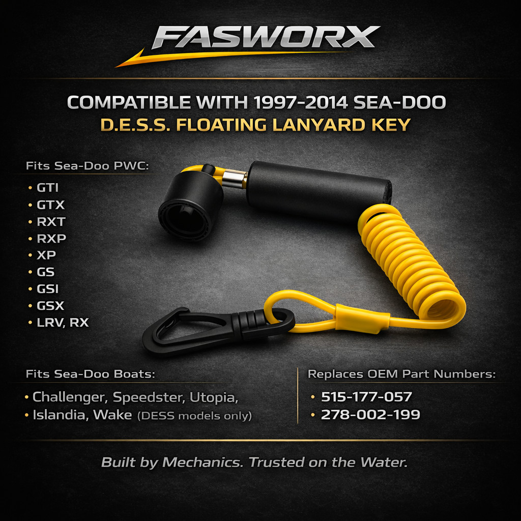 Sea-Doo DESS 시동 키 플로팅 랜야드 278002199 515-177-057 GTI GTX RXP RXT 2