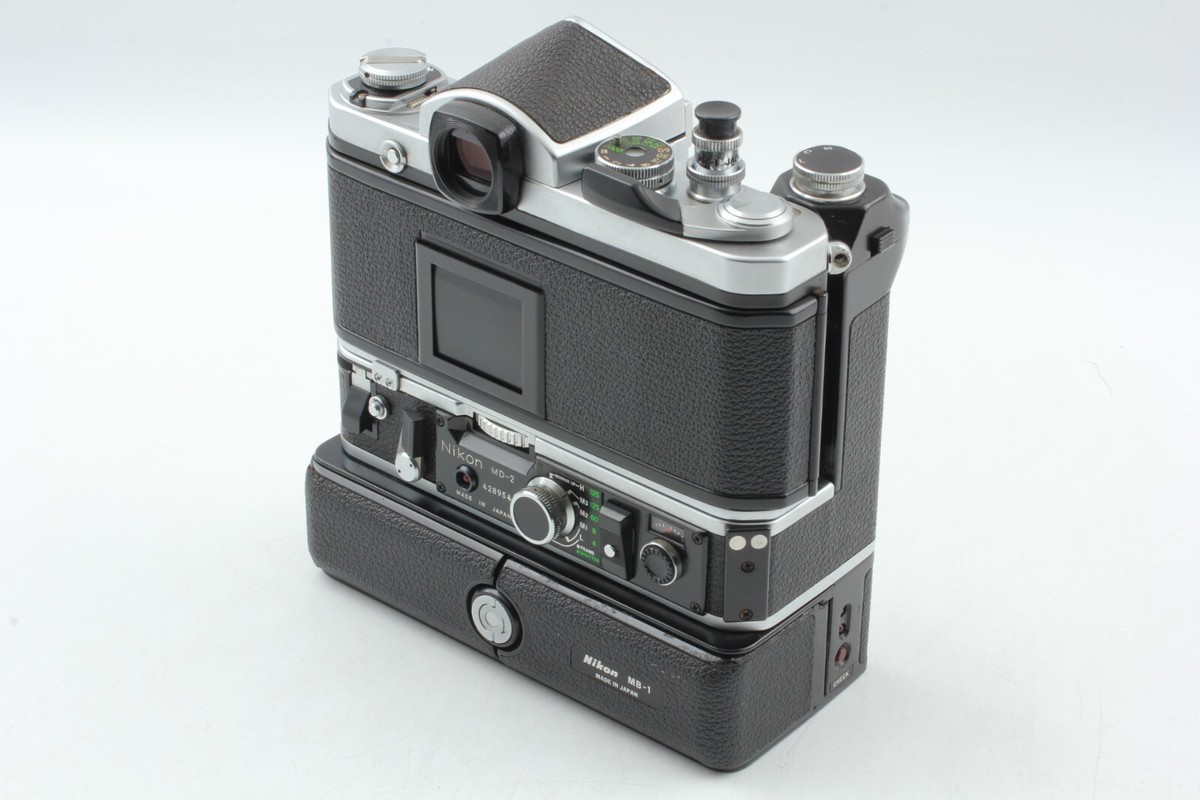 N MINT 】 Nikon F2 35mm Film Camera Eye Level DE-1 w/ Motor