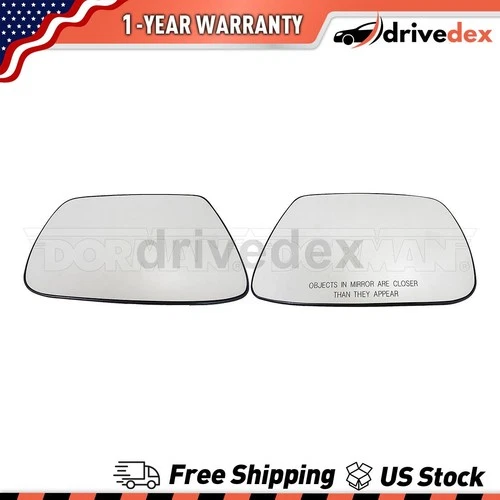 Pair Dorman - HELP Door Mirror Glass Fits 2005 2006 2007 Jeep Grand Cherokee