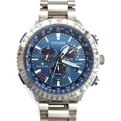 CITIZEN Promaster Eco-Drive E660-S115469 Radio Solar Blue Dial Watch Ship Japan