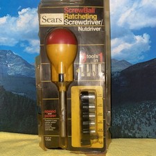 Vintage Sears Ratchet Tool Kit Screwball Driver Complete New Old Stock Usa