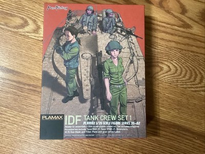 1/35 PLAMAX 35-02 IDF Tank Crew Set Figure Series Plastic Model