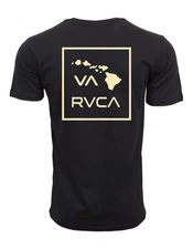 RVCA HAWAII ISLAND BOX MENS T SHIRT BLACK