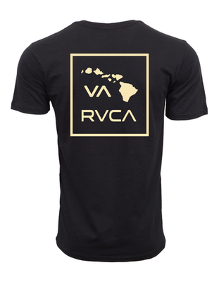 #ad #ad RVCA HAWAII ISLAND BOX MENS T SHIRT BLACK $14.50