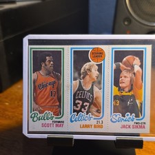 Topps 1980-81 Jack Sikma Larry Bird Scott May #232-30-47 NBA Basketball Card