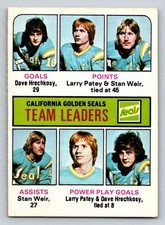 1975-76 O-Pee-Chee #316 Dave Hrechkosy/Larry Patey/Stan Weir (ref 182603)