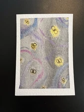 ACEO Original Watercolor Painting Lightning Bugs Fire Flys Art Card