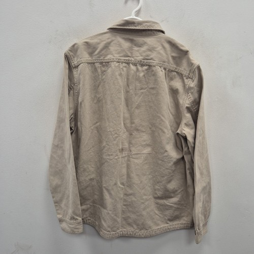 Barbour Deepdale Cargo Beige Utility Chore Cotton Overshirt Shirt Jacket Size XL - Picture 7 of 10