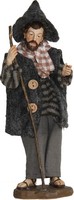 Krippenfigur Hirte Mit Stab AlpenläNdisch 13 Cm Handbemalt Polyresin