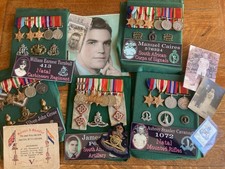 Five WW2 South African Medal Groups with Original Ephemera & Extensive Research