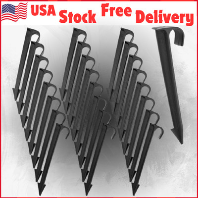 Irrigation 1/2'' Tubing Hold Down Anchor Stakes, 1 x 6'' for Ground Securing 32 Pc