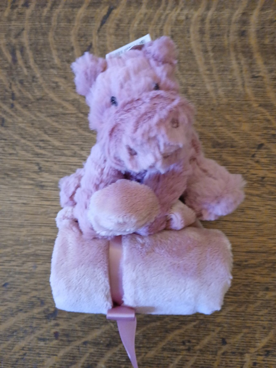 Jellycat Mauve Pink Fuddlewuddle Hippo Lovey Soother Security