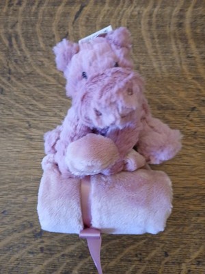 Jellycat Mauve Pink Fuddlewuddle Hippo Lovey Soother Security