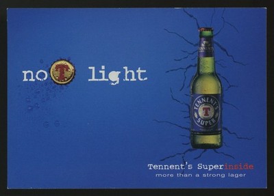 advertising postcard PROMOCARD no.4418 TENNET'S SUPER INSIDE