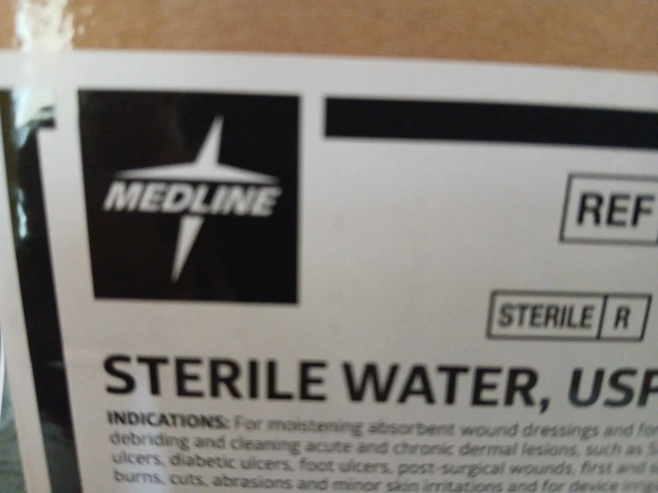 Medline 灌溉无菌水 非注射瓶,螺丝,192 克拉 — 第 4/4 张图片