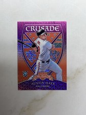 2018 Panini Chronicles - Crusade Purple Mojo Prizm #17 Austin Hays /99 (RC)