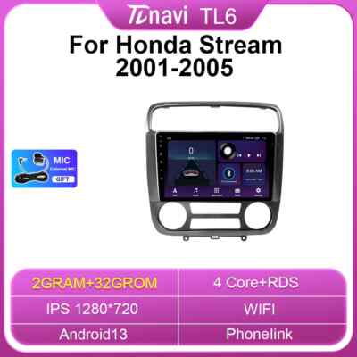 4G Android For Honda Stream Car Radio Stereo Video Player MT/AT Navi GPS Carplay
