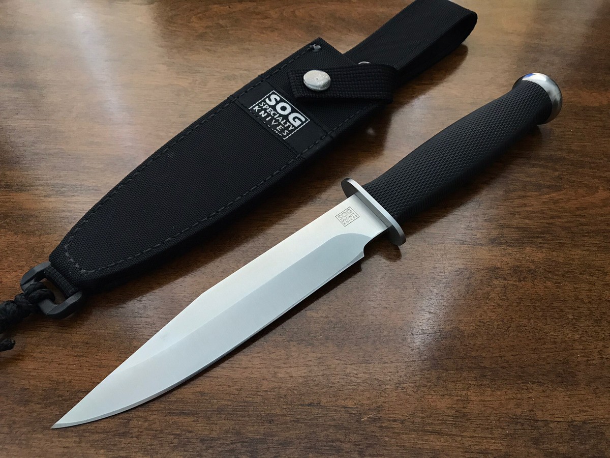Rare Vintage SOG Government Fixed Blade Knife Made In Seki Japan 