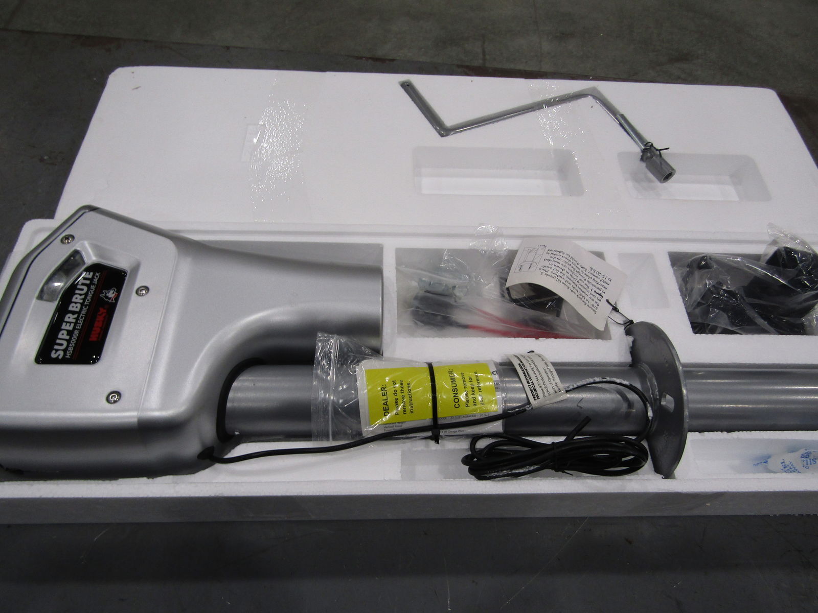 Husky 82022 Super Brute 5,000lb Electric Trailer Tongue Jack eBay