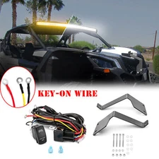 WEISEN Roof 42" Light Bar Mount w/Key On Wire Kit For Can Am Maverick X3/X3 Max