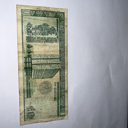 Guatemala banknote 1 Quetzal 1992  Circulated - Afbeelding 6 van 10