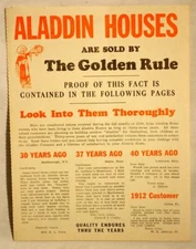 Aladdin Readi-Cut Homes Catalog #54  1949 Mid Century Manufactured House Plans