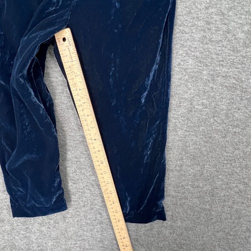 Gymboree Pants Girls Size XS 4 Navy Crushed Velvet Velour Pull On Jogger Nwt - Picture 4 of 12