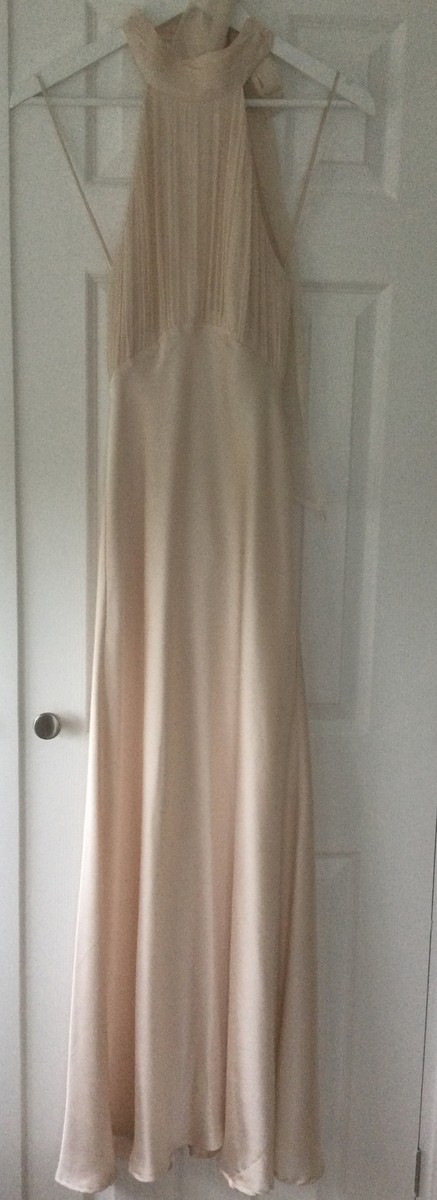 strapless open back dress US18 / Black
