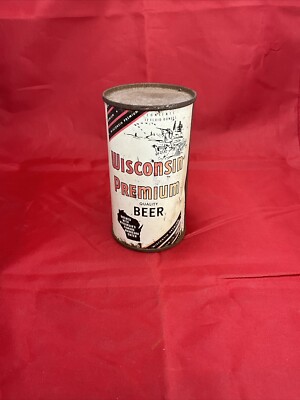 Wisconsin Premium 12oz Flat Top Beer Can Wisconsin Brewing Co small dent on side