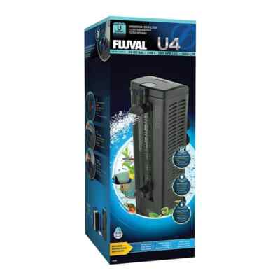 Fluval U4 Underwater Filter - Freshwater and Saltwater Aquarium Filter - 260GPH