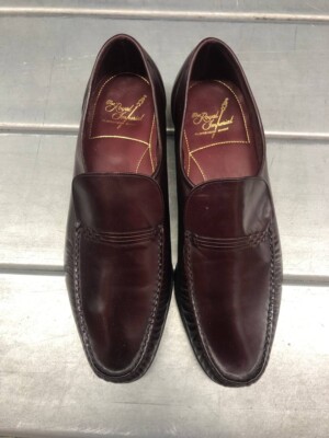 Florsheim Royal Imperial Loafer Size 11D Burgundy Leather Dress Shoes