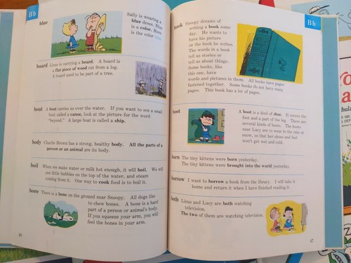 Vint 70's Schultz *CHARLIE BROWN DICTIONARY* 6 Book Library Set - Picture 4 of 4