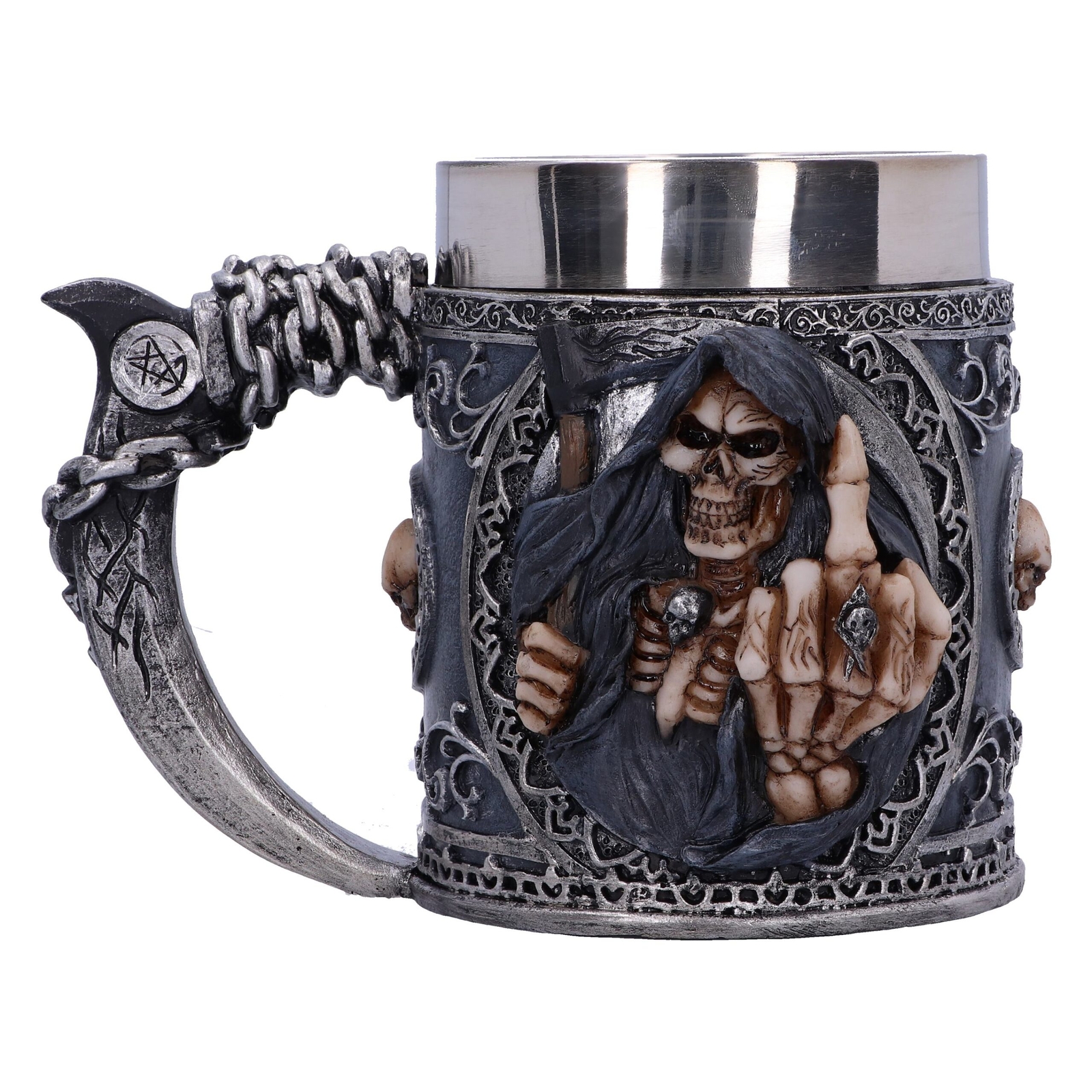 Occult And Witchcraft Unisex Kids Mulicoloured Curse Skeleton Tankard | Tankards | Acotis - Resin - Image 2