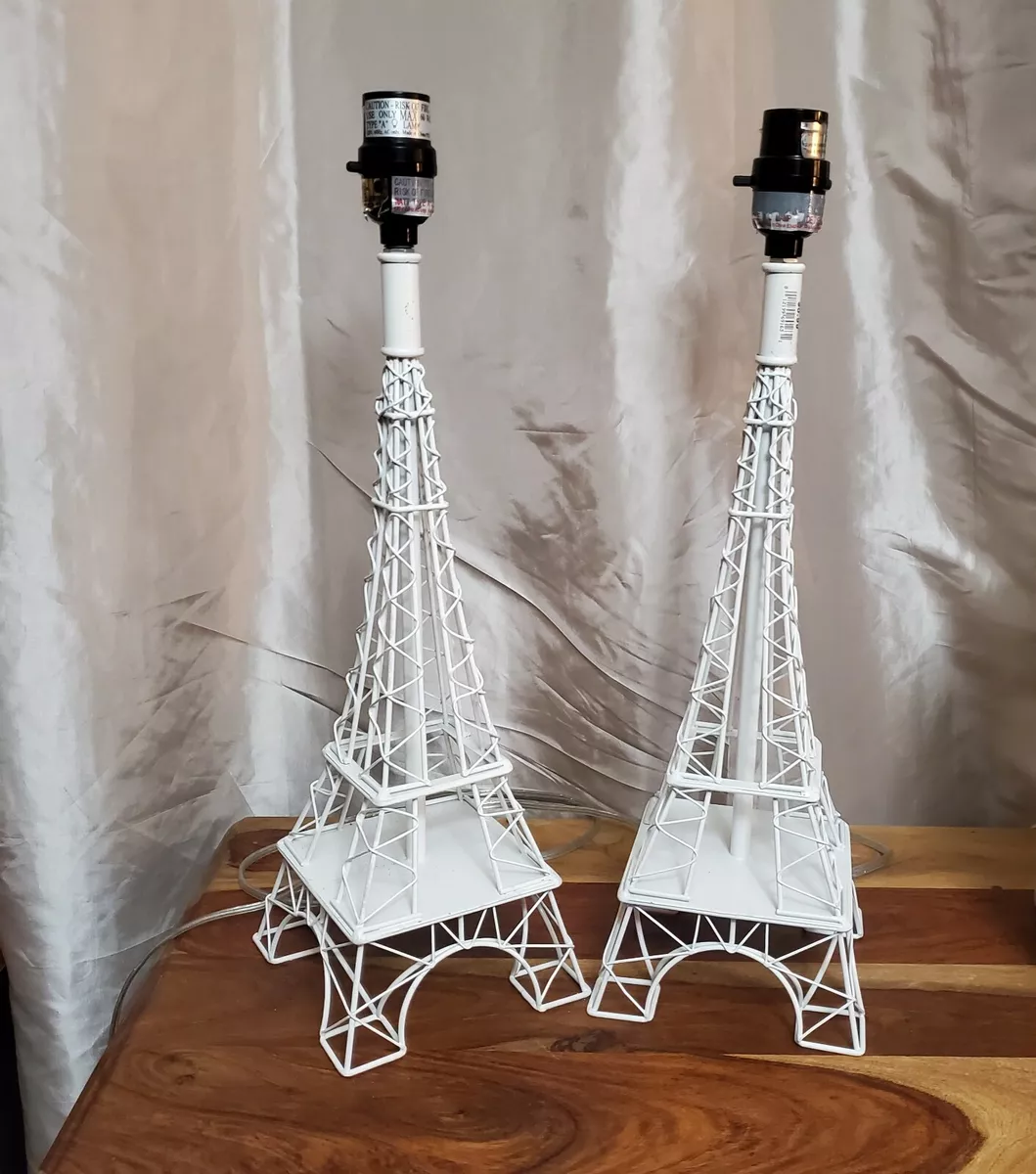 White Wire Mesh Eiffel Tower Lamp Base eBay